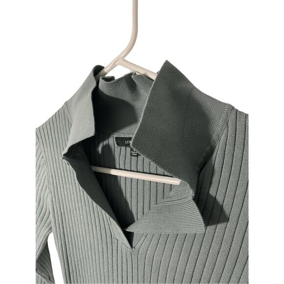 Love Tree Sage Green Women's Academia Long Sleeve Fitted Small Retro  Bodycon - Picture 5 of 7